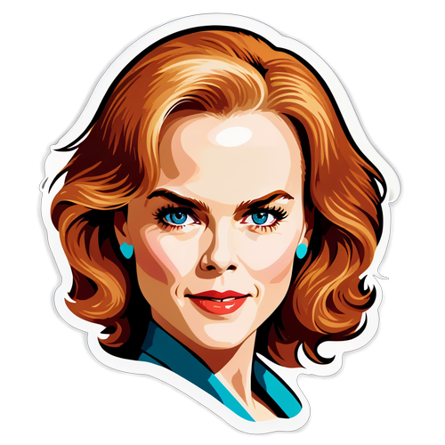 Kijk Uit! Deze Verbazingwekkende Sticker van Nicole Kidman Zal Je Adem Benemen!