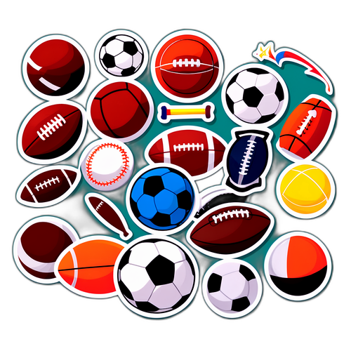 สติกเกอร์ลูกกีฬาสร้างบรรยากาศฟุตบอลที่มีชีวิตชีวา