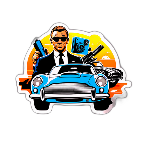 James Bond-tema klistermærke