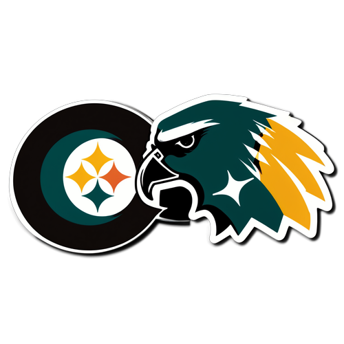 Steelers vs Eagles Rivalry Sticker