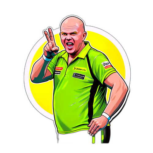Michael van Gerwen darts sticker