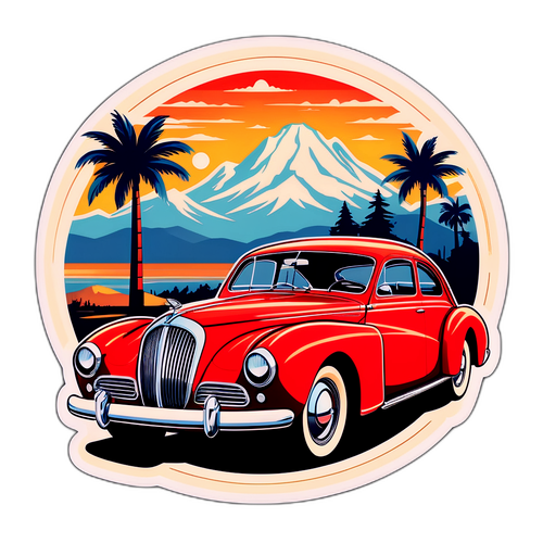 Design d'une voiture vintage A40 avec détails rétro
