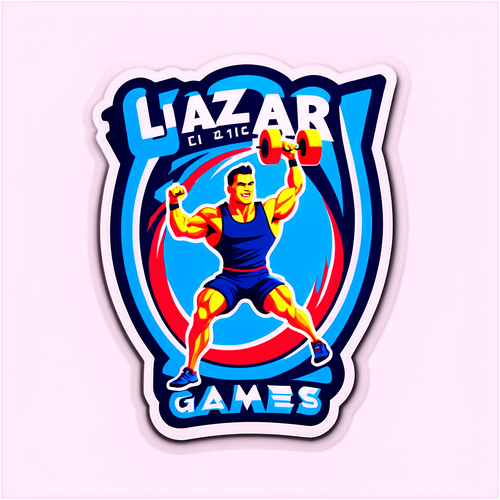 Incroyable Sticker Énergique de Lazar Dukic : Laissez Libérer Votre Passion au CrossFit 2024!