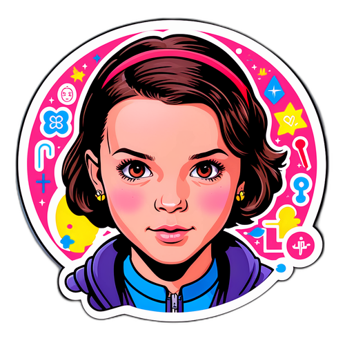 Inspiring Millie Bobby Brown Sticker