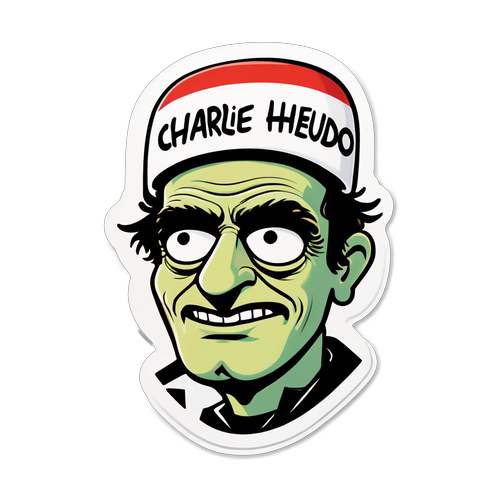 Стикер с логотипом Charlie Hebdo