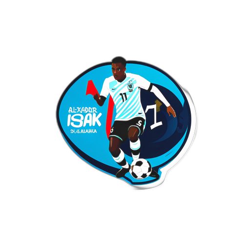 Alexander Isak İmzası ile Futbol Topu