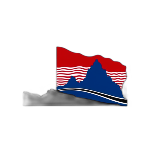 Corak Pemandangan Gibraltar dengan Bendera Croatia
