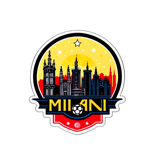 Milan Skylines og Inter Logo