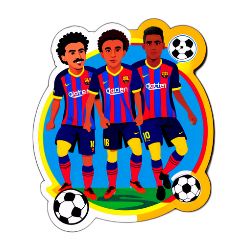 Aufkleber für das Match zwischen CD Guadalajara und Barcelona