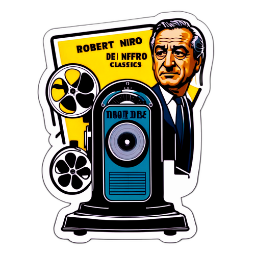 Vintage Film Projector Sticker