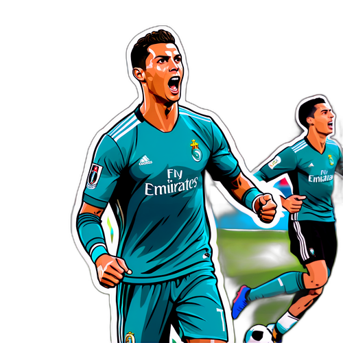 Ronaldo Cieszący Się Po Trafieniu