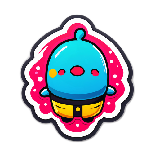 かわいいアビズのステッカー