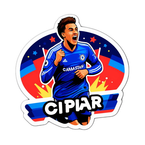 สติ๊กเกอร์แสดงความตื่นเต้นเมื่อทีมโปรดทำประตู