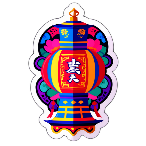 Värikäs lyhty Kiinan Taipei -juhlassa