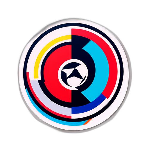 Rekaan Sticker Moden Geometrik Untuk Kelab Serie A