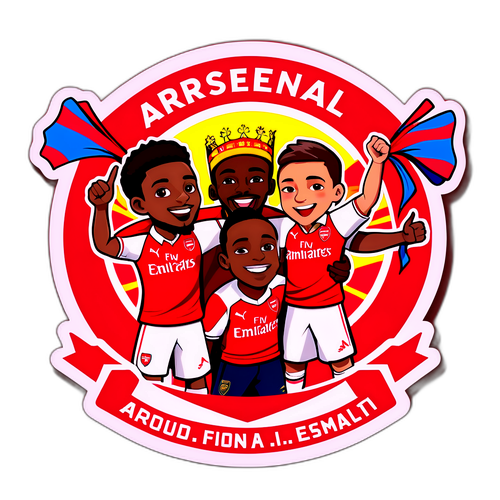 עיצוב מדבקה גאה של אוהדי ארסנל