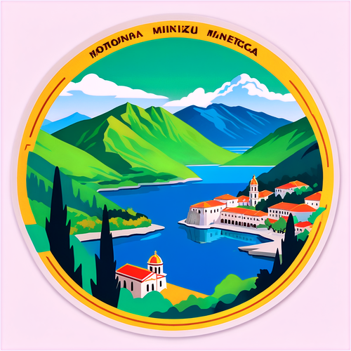 Karadağ'ın Doğal Güzelliklerini Yansıtan Sticker