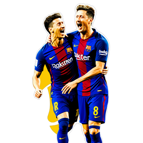 Barcelona győzelem ünneplése Lewandowskival és Yamal-lal
