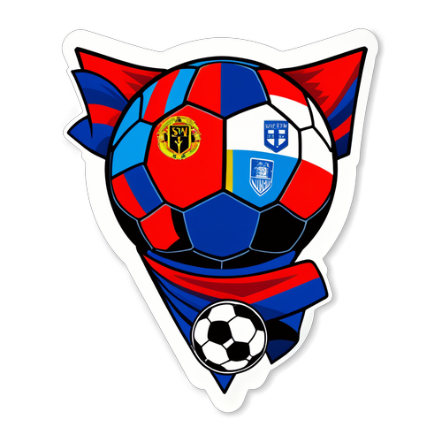 Vibrant Fodboldklistermærke