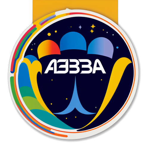 Modernes ABBA-Logo Sticker