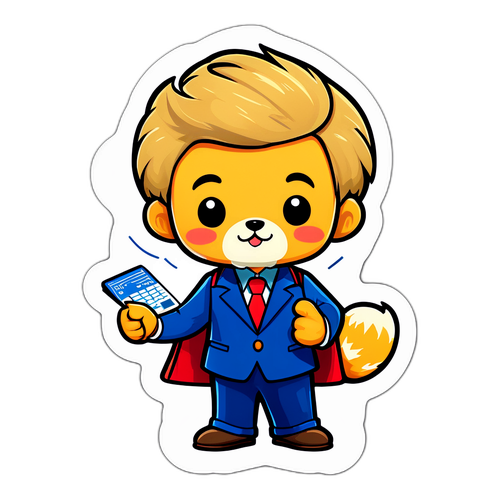 국세청 마스코트 스티커 디자인