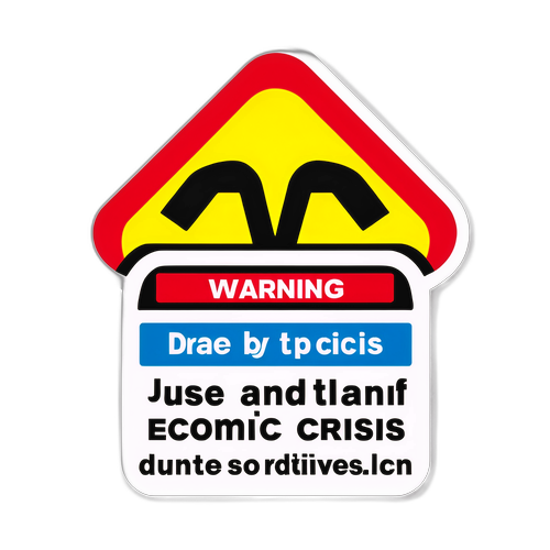 สติกเกอร์เตือนการใช้บริการ 'Half and Half' ในช่วงวิกฤตเศรษฐกิจ