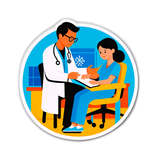 Sticker care simbolizează procesul de rezidențiat