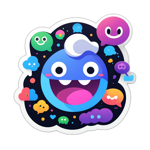 Discord Wrapped: Színes és Játékos Matrica