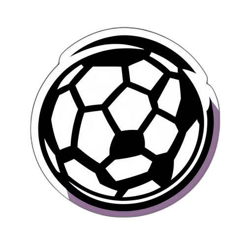 Иконка в минималистичном стиле для Winline с футбольным мячом