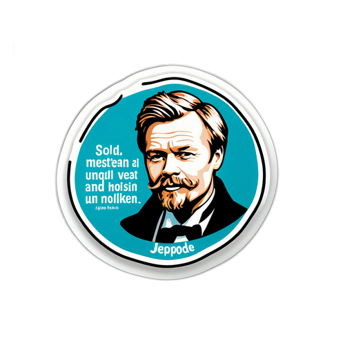 Jeppe Rønde Citat Sticker