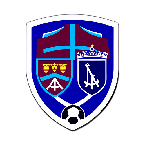 Sticker med West Ham og Everton logoer