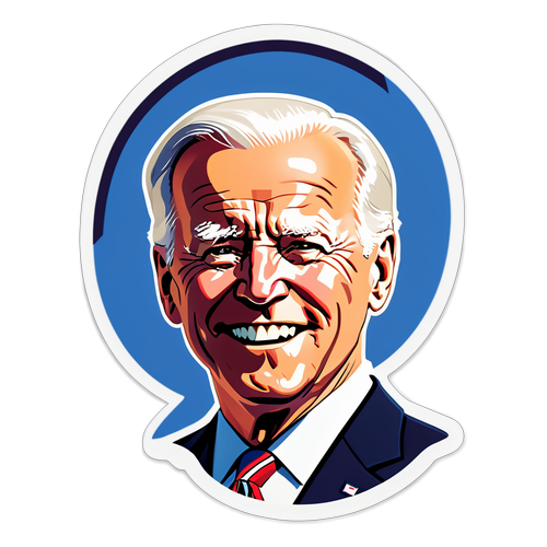 ¡Increíble! El Sticker Animado de Joe Biden que Captura su Emotiva Historia de Liderazgo