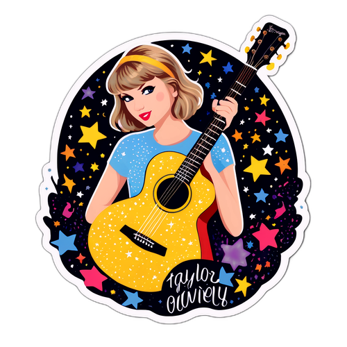 Whimsisk klistermærke af Taylor Swift