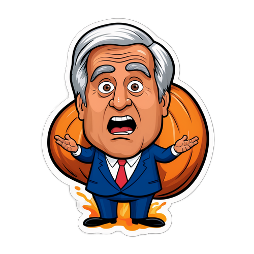 乌拉圭总统拉卡列·普惊讶贴纸