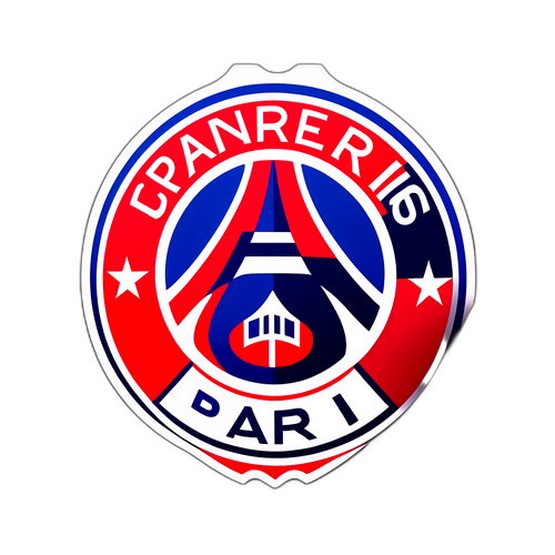 PSG와 바이에른 뮌헨 경기를 기념하는 스티커