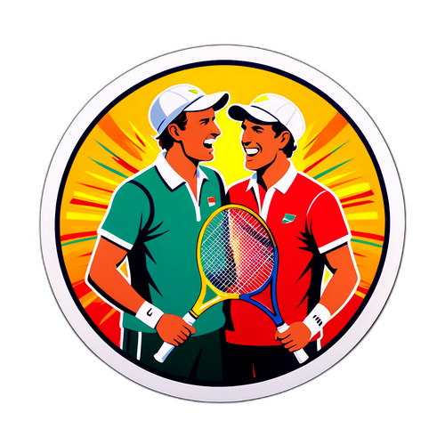 Vintage Tennis Sticker - Davis Cup
