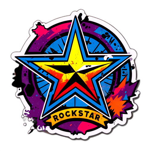 Ruggig Rockstar Klistermärke