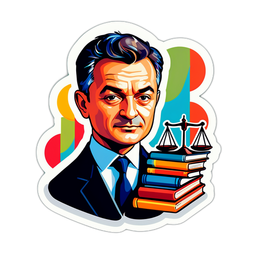 Portrait abstrait de Gérald Darmanin
