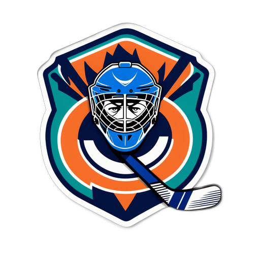 Эмблема хоккейной команды с элементами Эдмонтона и Далласа