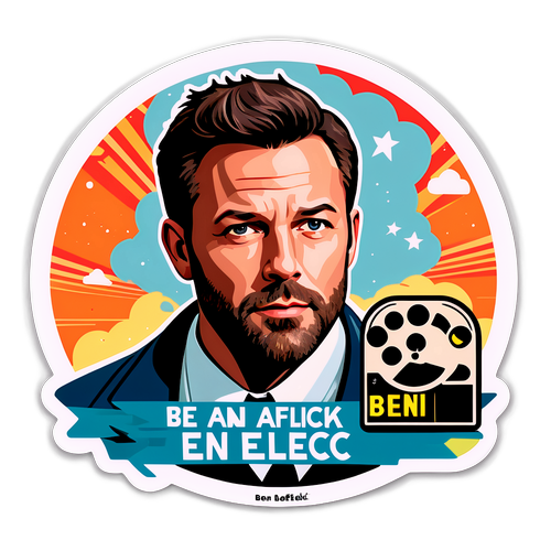 Vintage-klistermærke af Ben Affleck