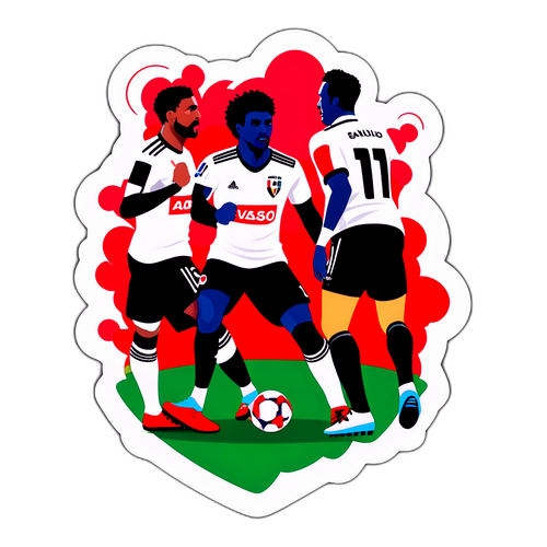 Stiker Pertandingan Vasco vs São Paulo