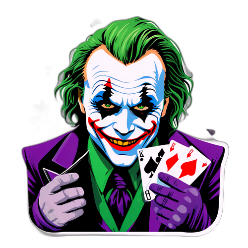 Gemalter Heath Ledger als Joker