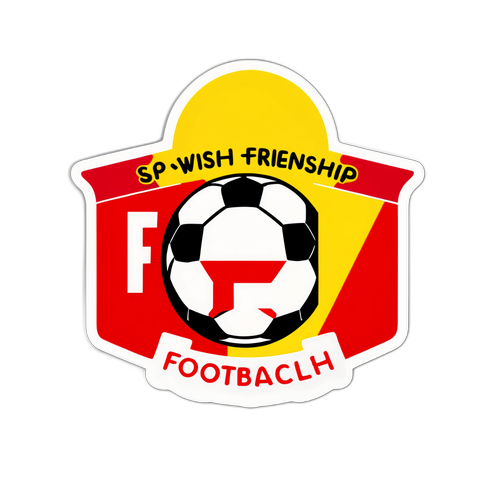 Voetbal Vriendschap Sticker