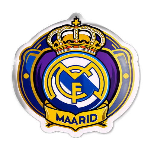 Alama ya Real Madrid ndani ya taji dhahabu