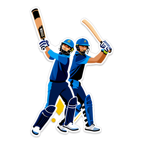 Desain Stiker Minimalis Pertandingan MI vs LSG