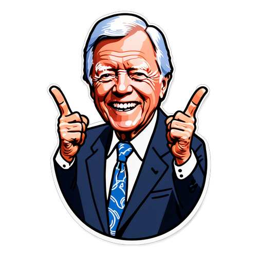 Sticker ya Sherehe ya Jimmy Carter