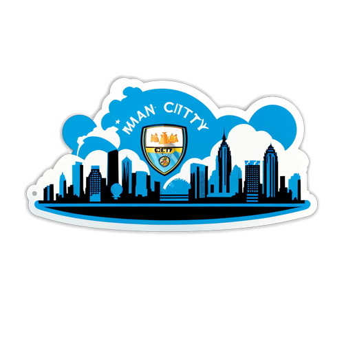 Sky Blue Passion: Celebrate the Unbreakable Spirit of Man City Fans with This Stunning Sticker!