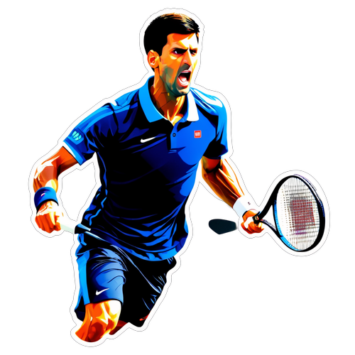 Novak Djokovic w akcji