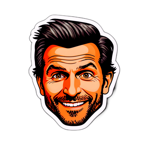 Caricatură a lui Bradley Cooper