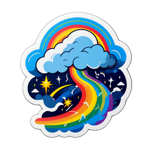 Sturm und Regenbogen